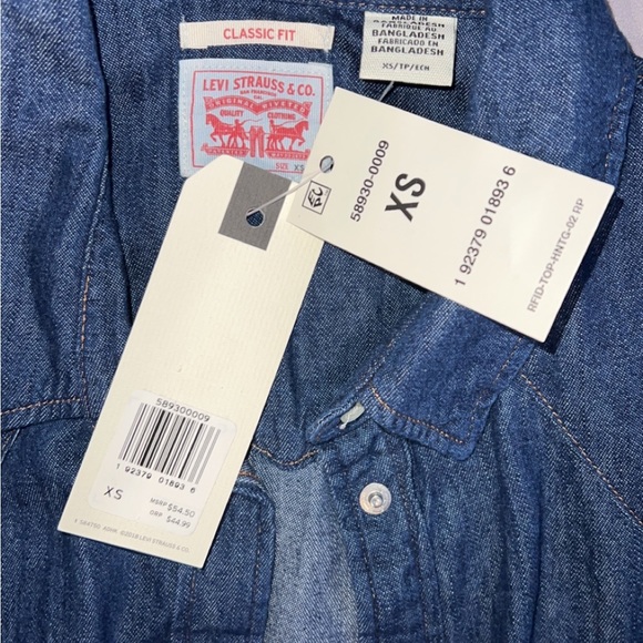 Levi’s Jean button down shirt with tags - Picture 4 of 16